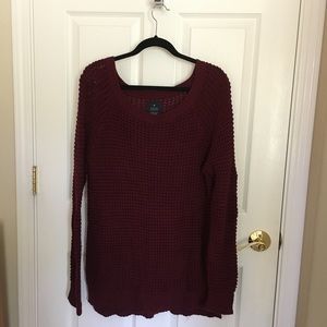 AE Maroon Knitted Jegging Sweater