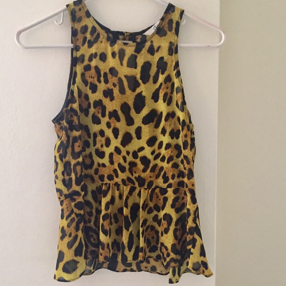 Dolce Vita leopard print peplum top! 🐆