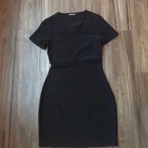 Express Mesh Bodycon dress
