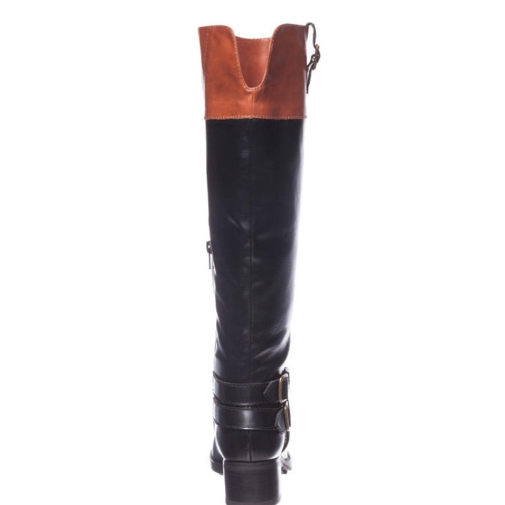 Last pair! Rampage black/cognac tall Boots 6.5 - Picture 4 of 8