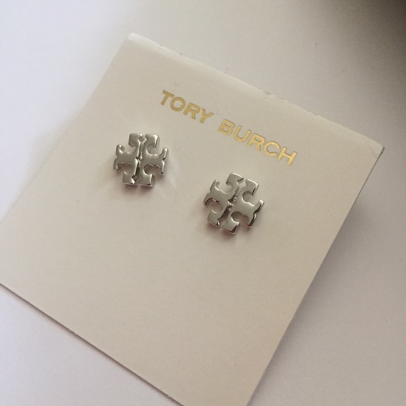 Tory Burch classical Logo Stud silver - Picture 2 of 5
