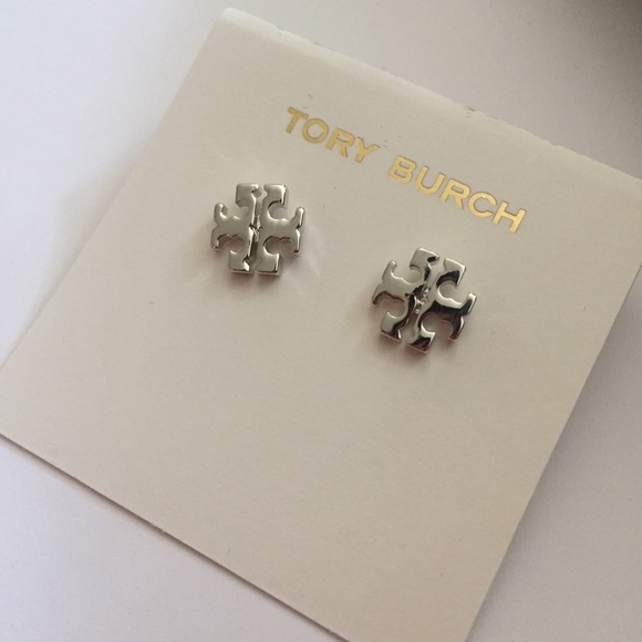 Tory Burch classical Logo Stud silver - Picture 3 of 5