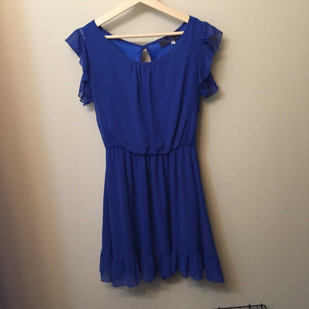 Royal Blue A Line Dress