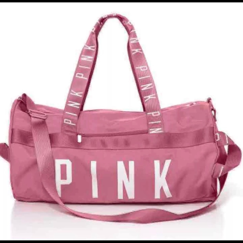 Rare! VS Pink Soft Begonia Duffle Gym Bag EUC