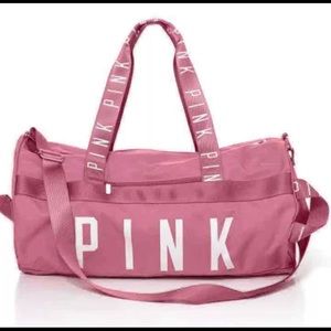 Rare! VS Pink Soft Begonia Duffle Gym Bag EUC