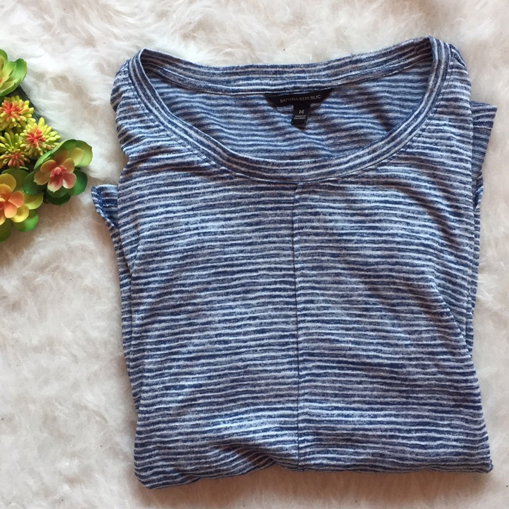 🔻[Banana Republic] Stripe Hilo Long Sleeve - Picture 2 of 8