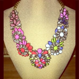 Forever 21 Floral Statement Necklace, Chic
