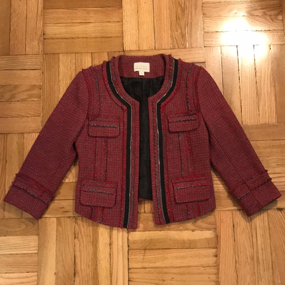 Hinge tweed jacket with faux zipper detail - Picture 1 of 4