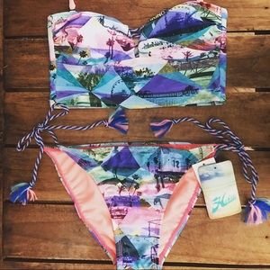 HOBIE Surf Shop 2 Piece Bikini, Small