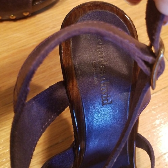 In good condition Charles David leather/wood heels - Picture 4 of 8