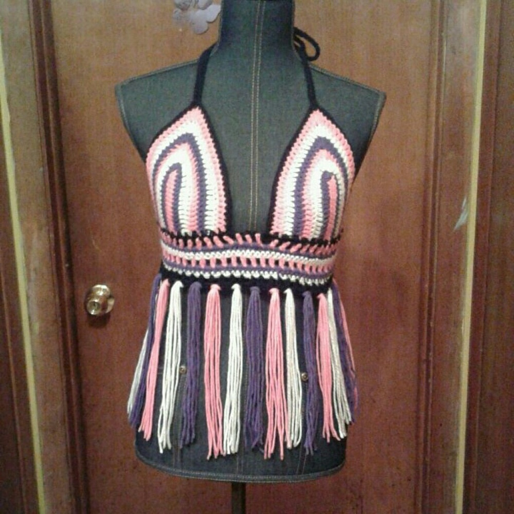 Crochet Bohemian Bralette Top