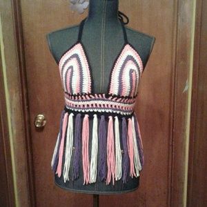 Crochet Bohemian Bralette Top