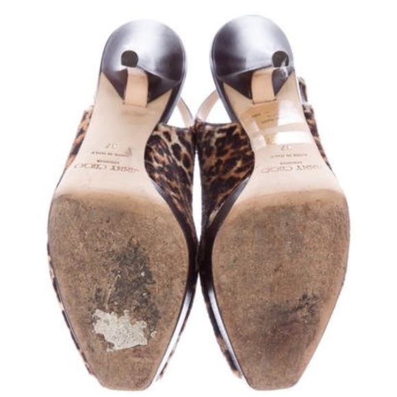 Jimmy Choo Size 37, leopard print stilettos - Picture 5 of 5