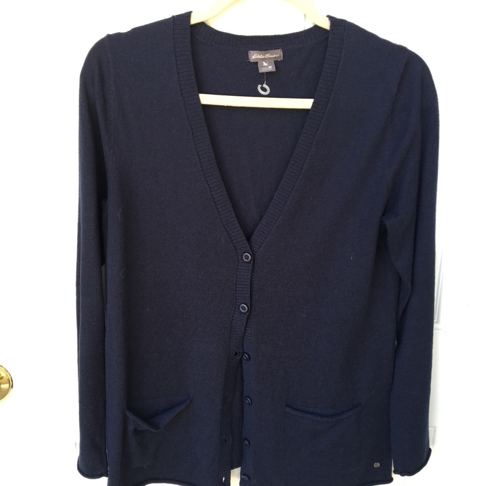 Navy cardigan