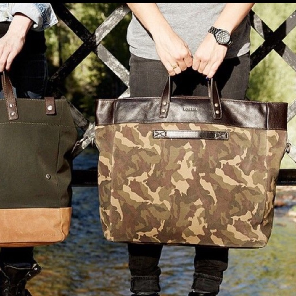 Fossil Gordon Foldover Tote Bag