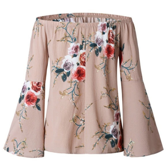 FLASH SALE!🌹FLORAL PRINT OFF SHOULDER BLOUSE! - Picture 6 of 7