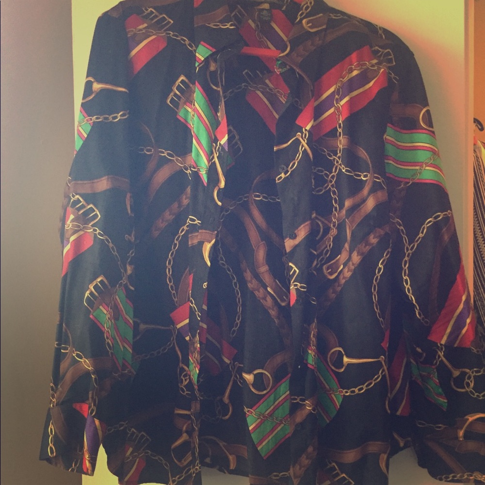 LAUREN BY RALPH LAUREN Chains & Buckles Shirt
