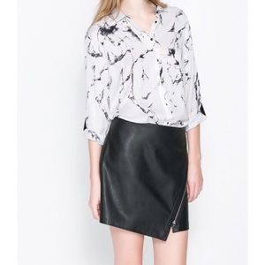 Zara Marble print blouse