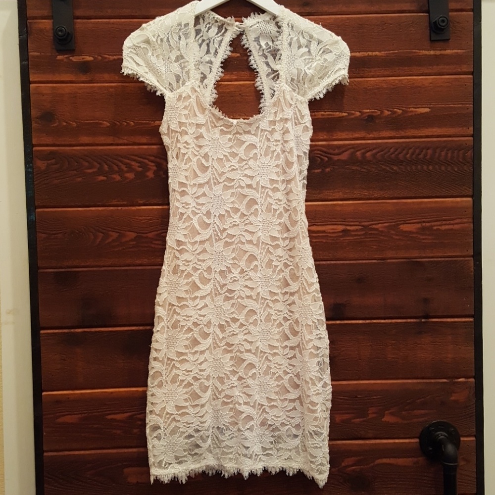 White lace dress