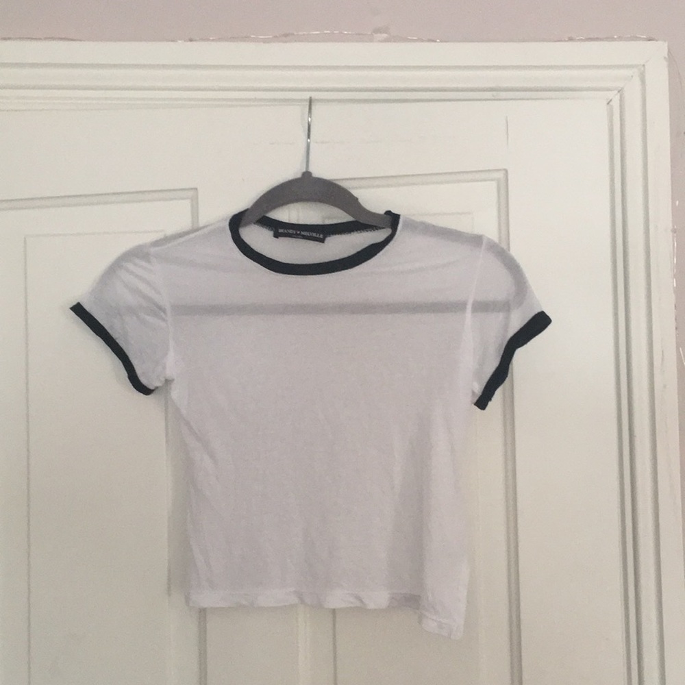 Brandy Melville Ringer Crop Top
