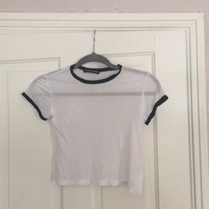 Brandy Melville Ringer Crop Top
