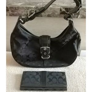 Coach bag and matching wallet