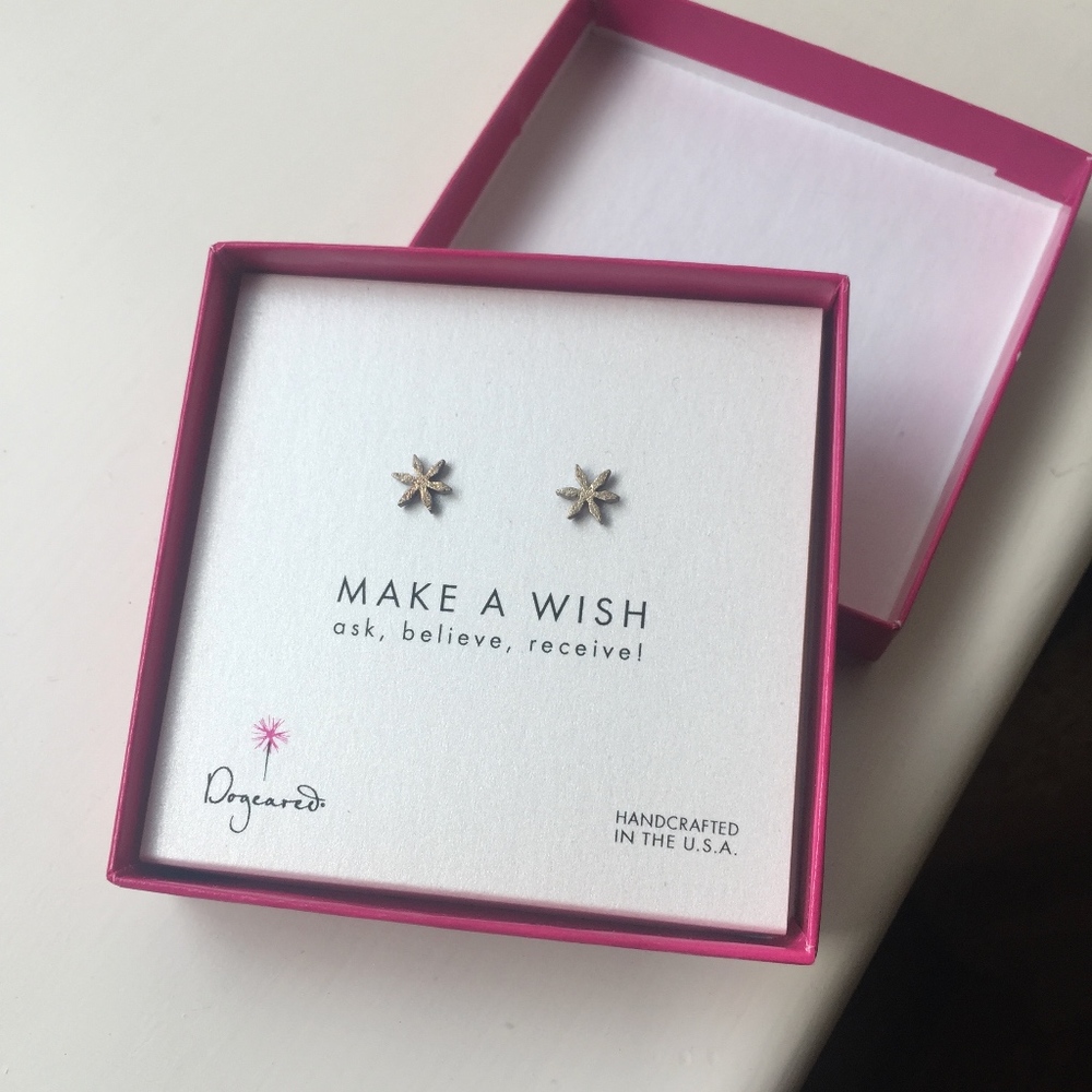 BRAND NEW***Dogeared "Make a Wish" stud earrings