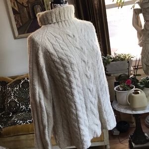 EXPRESS Acrylic/Mohair turtle neck sweater