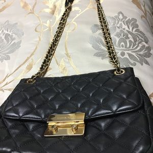 Michael Kors Black Leather Sloan bag
