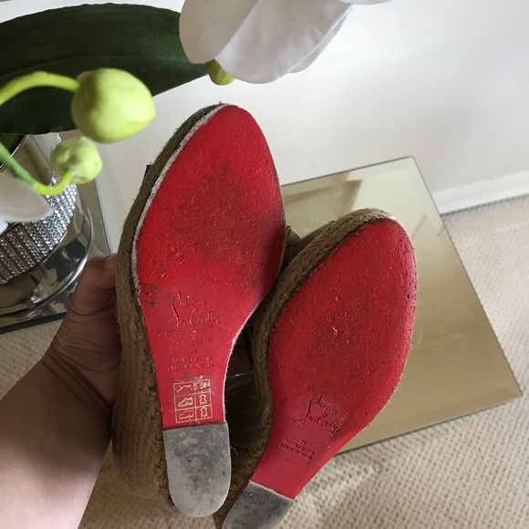 Christian Louboutin Isa Espadrilles 120mm Size 39