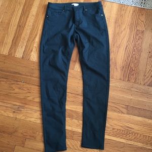 H&M dark green skinny pants