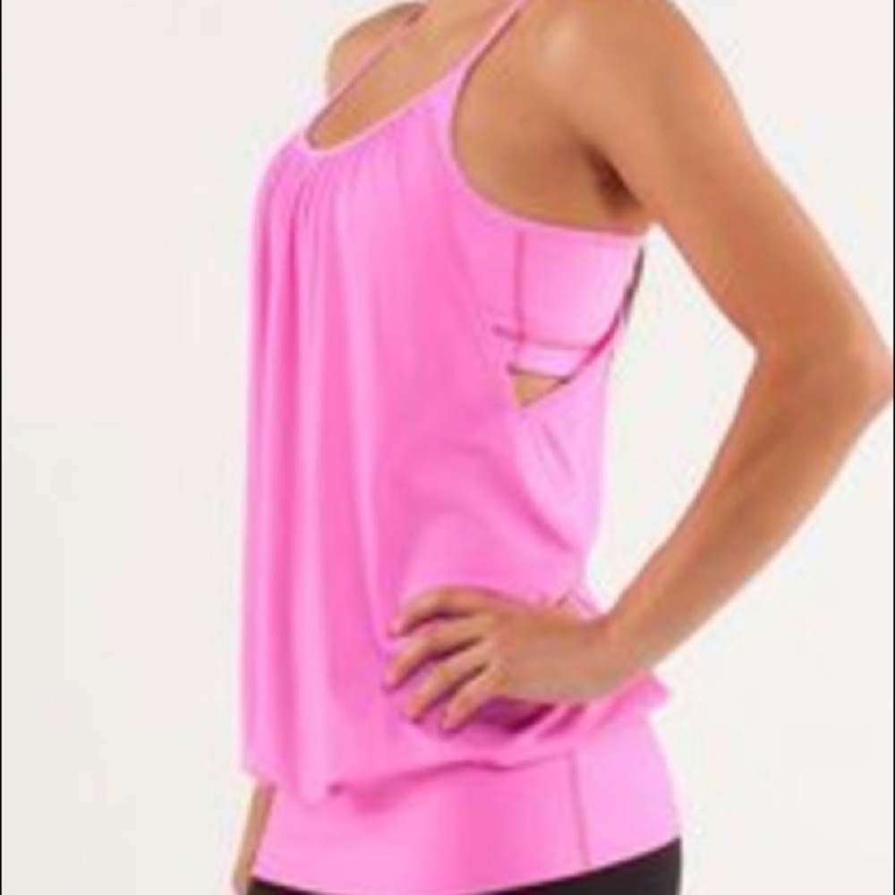 Lululemon "No Limits Tank" in Bubble Gum Pink