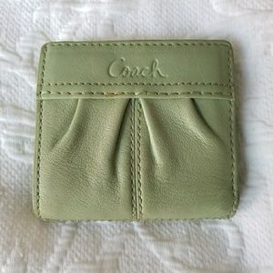 Coach Madison Small Leather Wallet - "Sage" Green