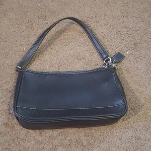 Genuine Coach Black Leather Handbag (Women's)