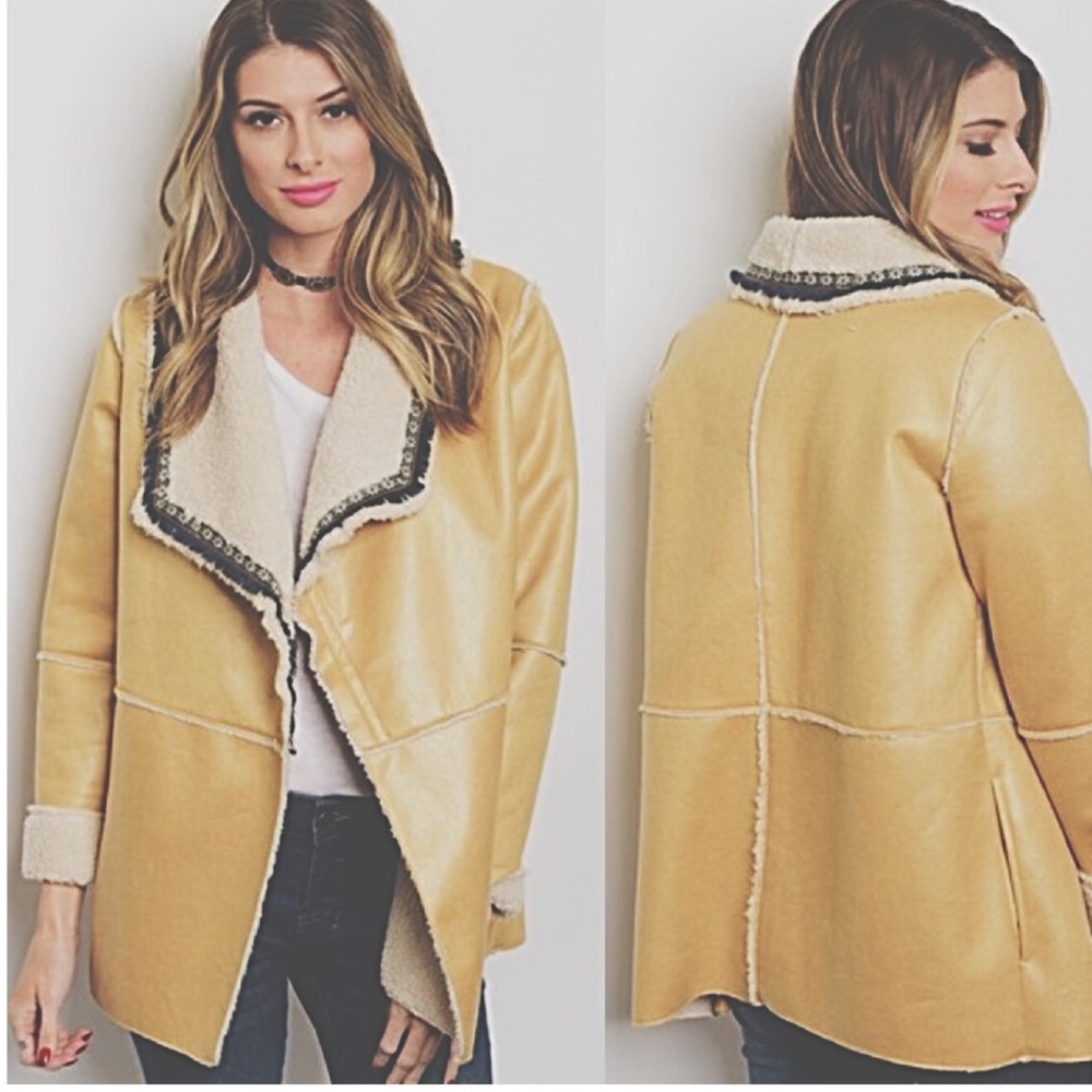 Beautiful Light-Weight Embellished Suede Jacket