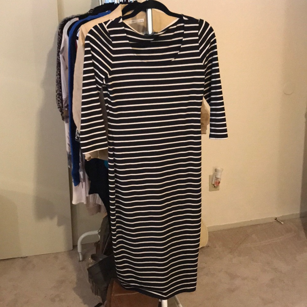 Black&beige dress