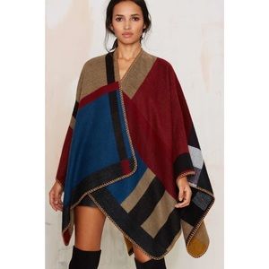 Gemma Colorblock Poncho