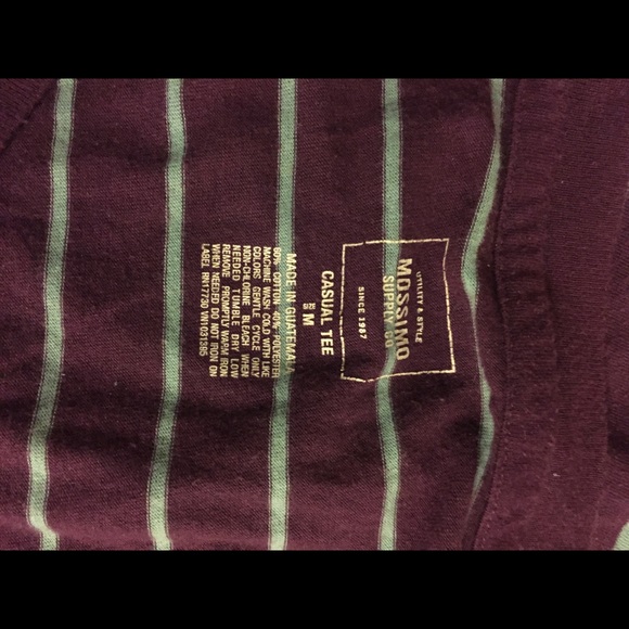 Purple striped tshirt. - Picture 3 of 3