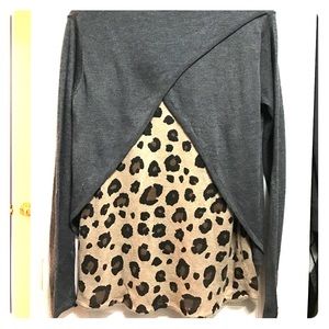 Layered Split Back Top