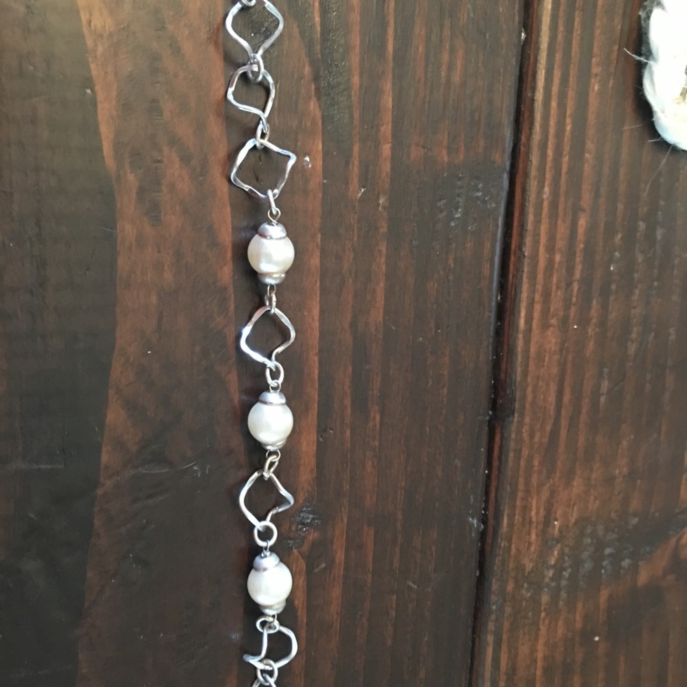 Sterling silver and pearl bracelet brand new!