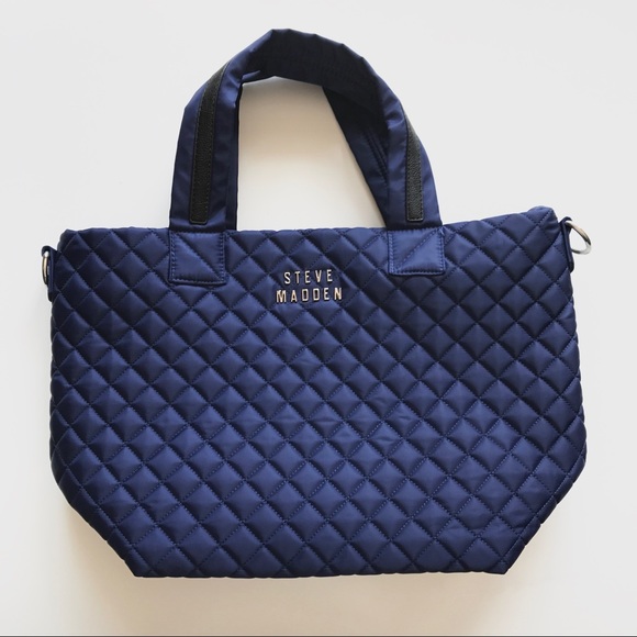 steve madden quilted tote bag