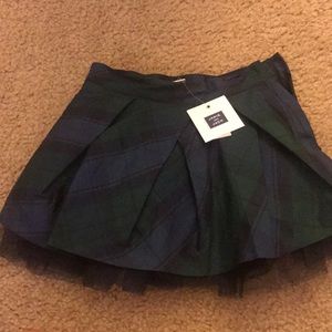 Janie and Jack plaid skirt with tags.