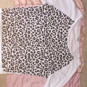 Minty Blue Leopard Print Long Sleeve By PINK