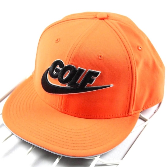 orange nike golf hat