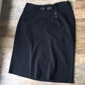 Women's black pencil skirt