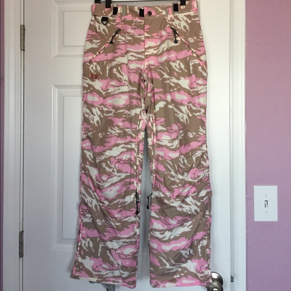Pink camo ski pants clearance