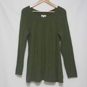 Great Northwest Indigo Deep Green Knit Sweater