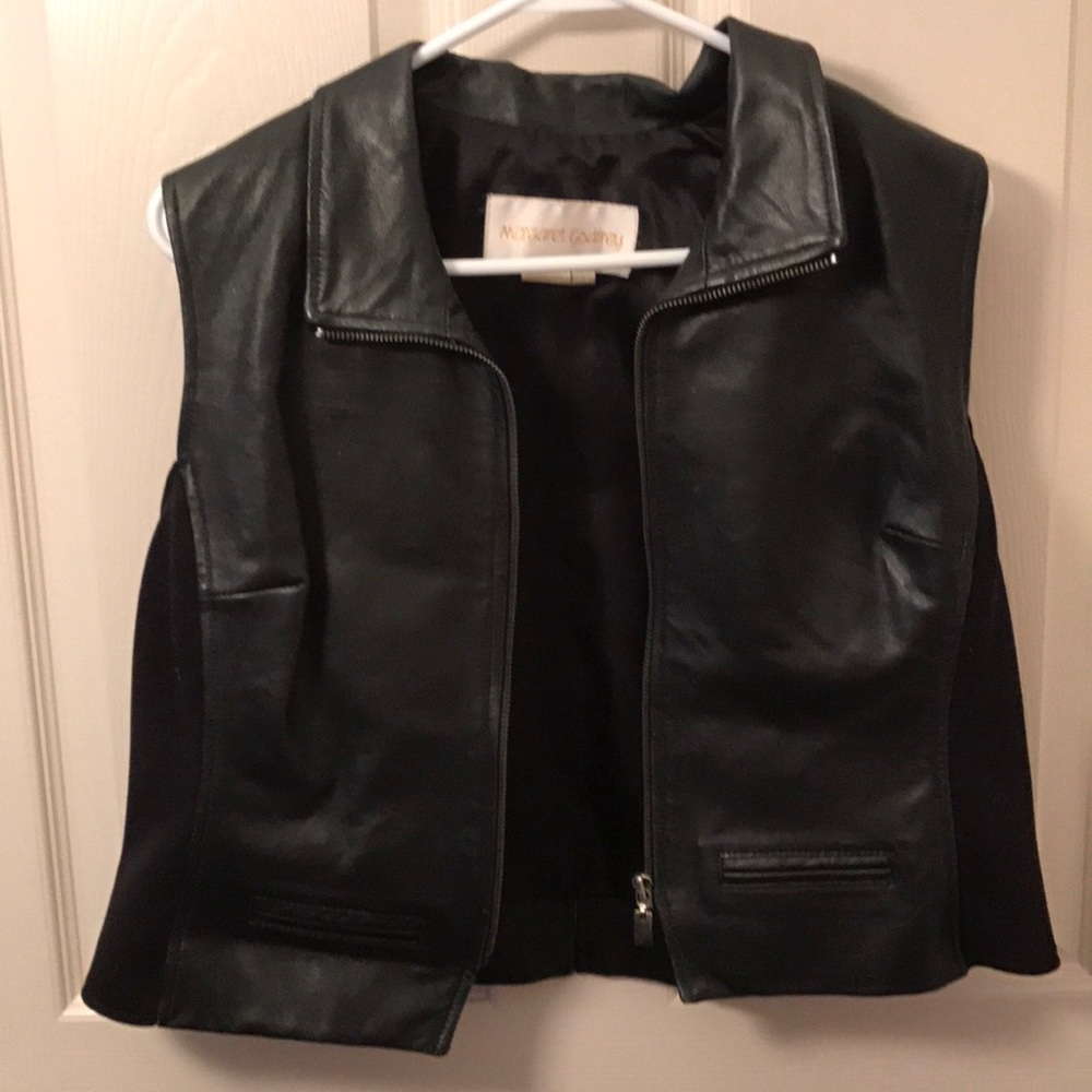 Real leather vest