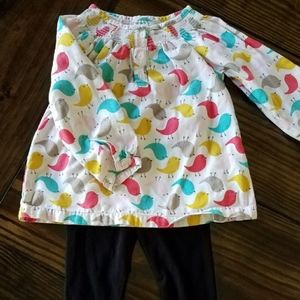 2T Sets: 3 Shirts, 3 Leggings