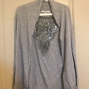 Forever 21 netted cardigan, grey